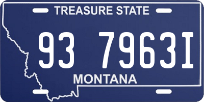 MT license plate 937963I