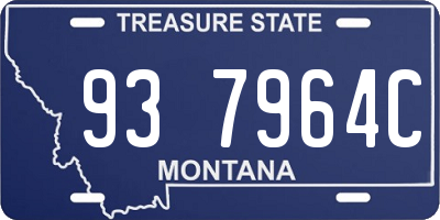 MT license plate 937964C
