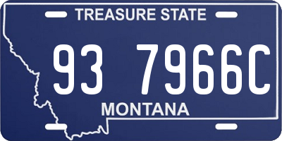 MT license plate 937966C