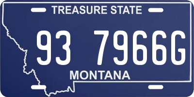 MT license plate 937966G