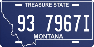 MT license plate 937967I