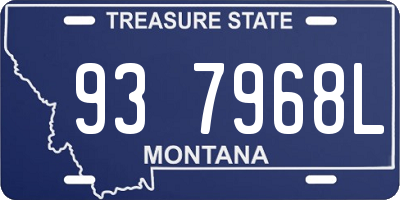 MT license plate 937968L