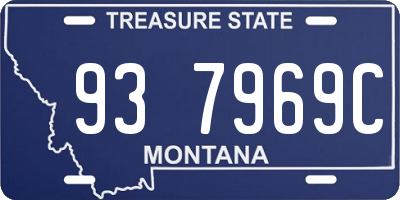 MT license plate 937969C