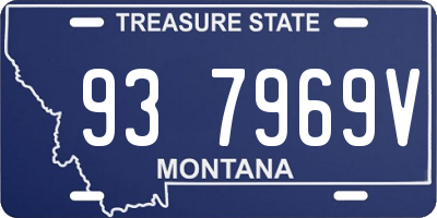 MT license plate 937969V