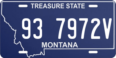 MT license plate 937972V