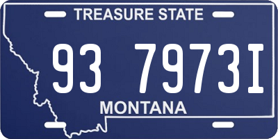 MT license plate 937973I