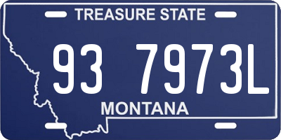 MT license plate 937973L