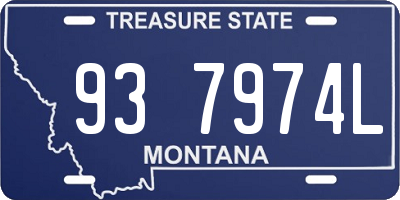 MT license plate 937974L