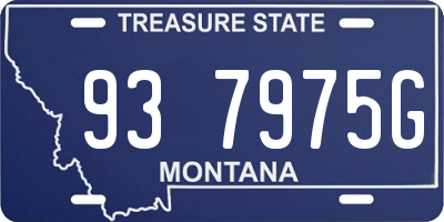 MT license plate 937975G
