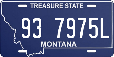 MT license plate 937975L