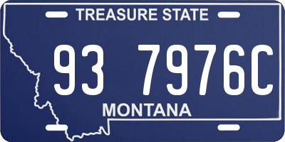 MT license plate 937976C
