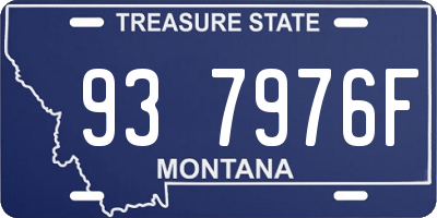 MT license plate 937976F