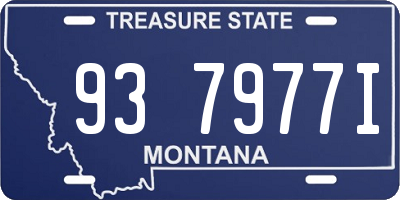MT license plate 937977I