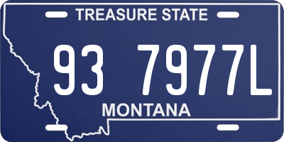 MT license plate 937977L