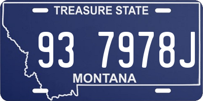 MT license plate 937978J