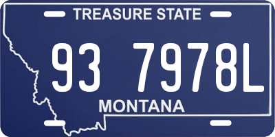 MT license plate 937978L
