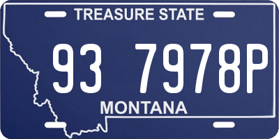 MT license plate 937978P
