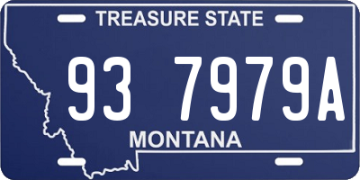 MT license plate 937979A