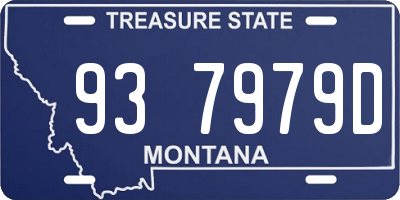 MT license plate 937979D
