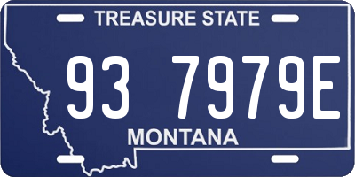 MT license plate 937979E