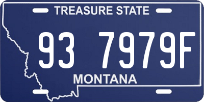 MT license plate 937979F