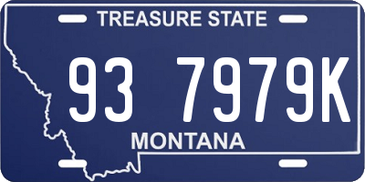 MT license plate 937979K