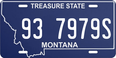 MT license plate 937979S