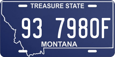 MT license plate 937980F