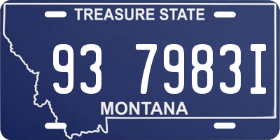 MT license plate 937983I
