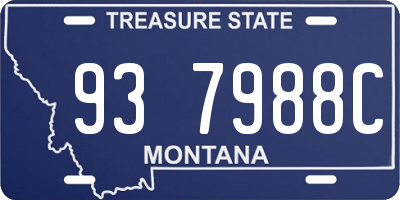 MT license plate 937988C
