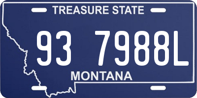 MT license plate 937988L
