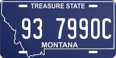 MT license plate 937990C