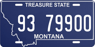 MT license plate 937990O
