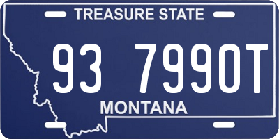 MT license plate 937990T