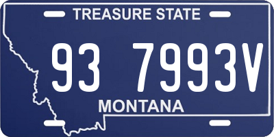 MT license plate 937993V