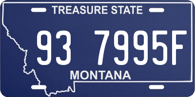 MT license plate 937995F