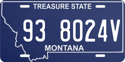 MT license plate 938024V