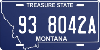 MT license plate 938042A