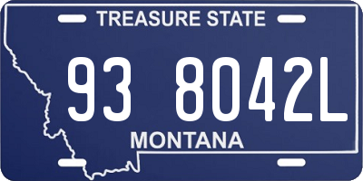 MT license plate 938042L