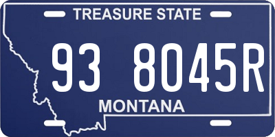 MT license plate 938045R