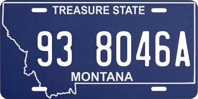 MT license plate 938046A