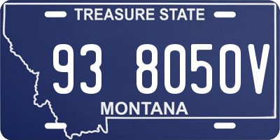 MT license plate 938050V