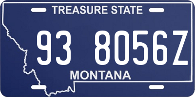 MT license plate 938056Z