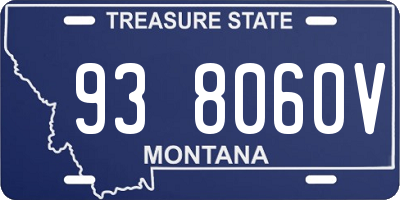 MT license plate 938060V