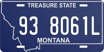 MT license plate 938061L