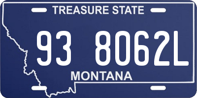 MT license plate 938062L