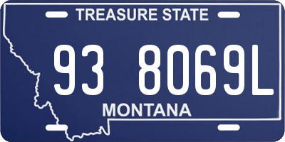 MT license plate 938069L