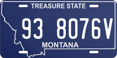MT license plate 938076V