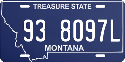 MT license plate 938097L