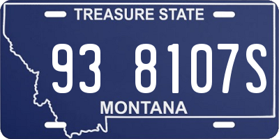 MT license plate 938107S